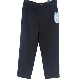 NWT Future Collective Black Straight Leg Denim Western Loose Fit Sz 12 High Rise